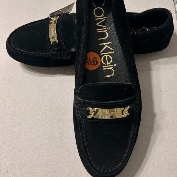 Calvin Klein Shoes - Calvin Klein Lunasi -Black Suede - Size 9.5M